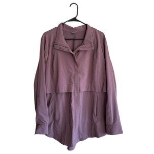 Eddie Bauer Violet XL Lightweight Rain Jacket
